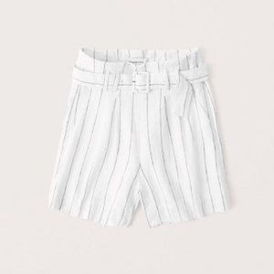 *NWT* A&F Belted linen shorts
